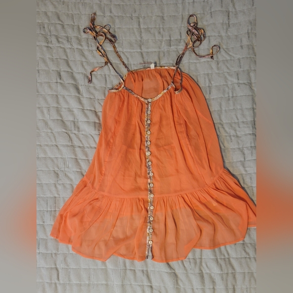 Free People Intimately Orange Sleeveless Top - Picture 2 of 7